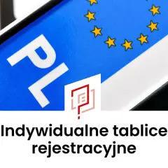 Indywidualne tablice rejestracyjne z symbolem PL i gwiazdami UE. Sprawdź dostępność!