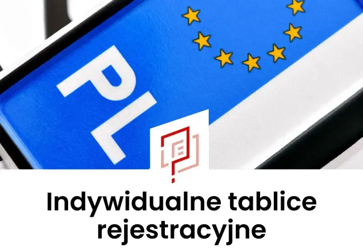 Indywidualne tablice rejestracyjne z symbolem PL i gwiazdami UE. Sprawdź dostępność!