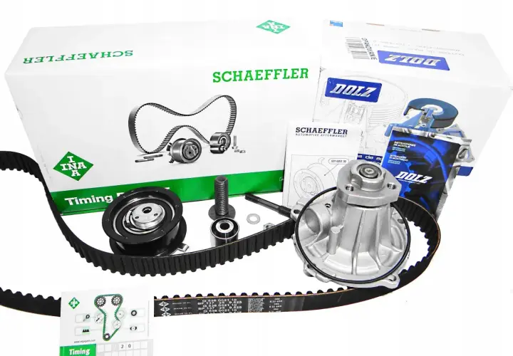 Zestaw do wymiany rozrządu 1.9 TDI Schaeffler z pompą wody Dolz. Sprawdź koszt wymiany rozrządu 1.9 TDI.