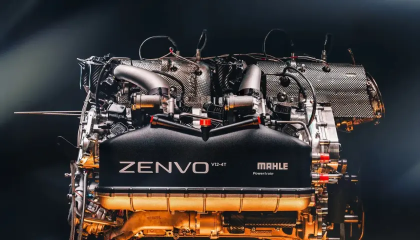 Potężny silnik Zenvo V12-4T od Mahle Powertrain, gotowy do dostarczenia niesamowitej mocy.