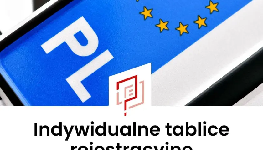 Indywidualne tablice rejestracyjne z symbolem PL i gwiazdami UE. Sprawdź dostępność!