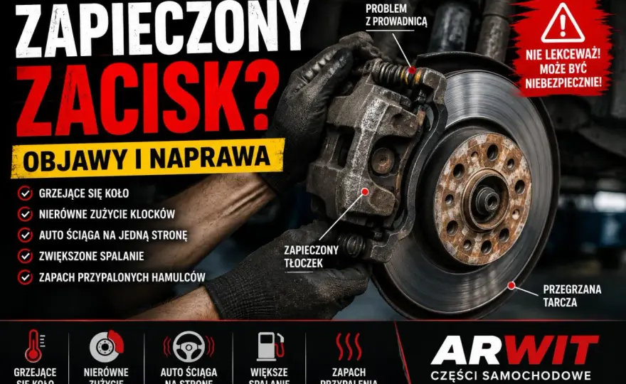 Jarzmo zacisku - objawy, naprawa, koszty. Hamuj bezpiecznie!