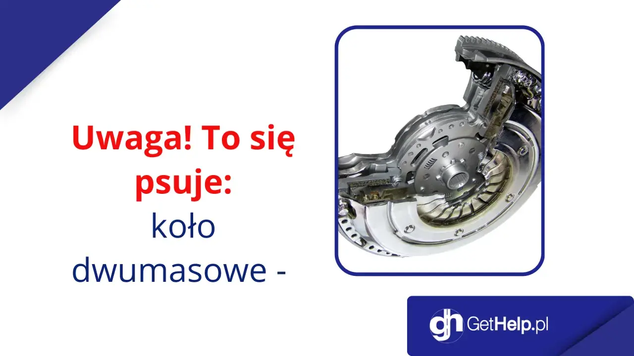 Przekrój koła dwumasowego, elementu, który często ulega awarii.