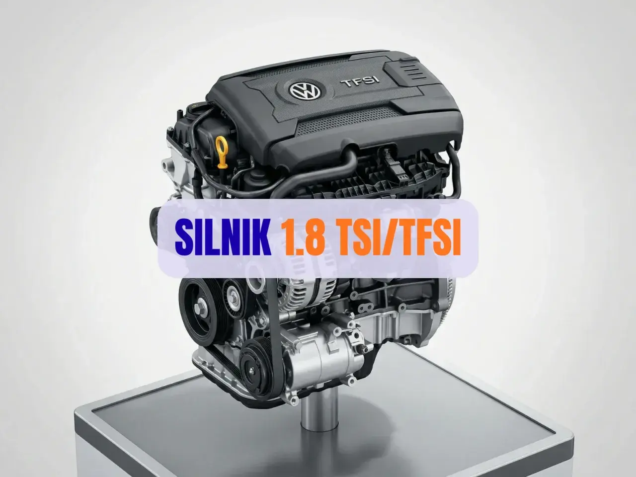 Silnik 1.8 TSI/TFSI Volkswagena, prezentowany na wystawie, to serce wielu dynamicznych pojazdów.