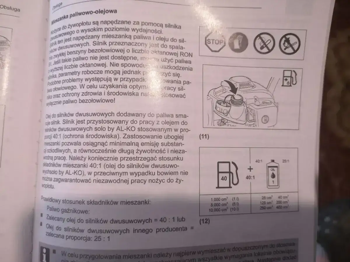 Zalecany olej do silników dwusuwowych = 40:1. Dowiedz się, ile oleju na litr paliwa potrzebujesz, by zapewnić długą żywotność silnika.