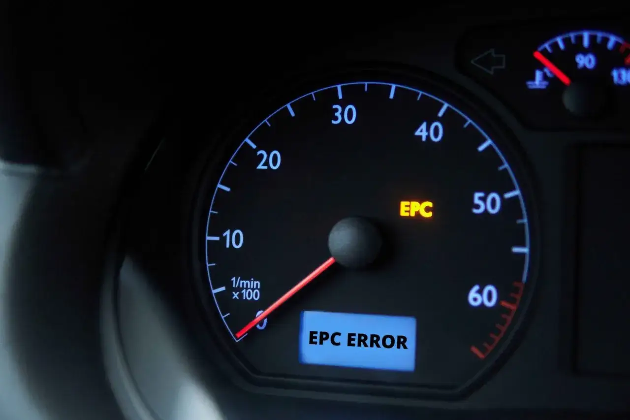 Na desce rozdzielczej świeci się kontrolka EPC, informując o błędzie. Co to oznacza dla kierowcy?